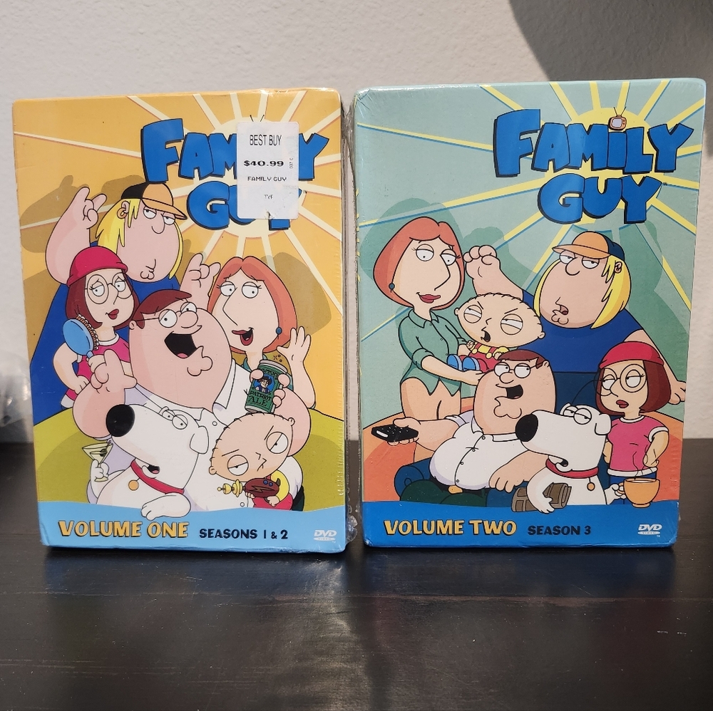 Family Guy DVD Box Set Volumes 1 & 2 New In Box